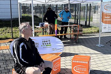 Infostand Integration durch Sport