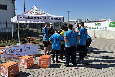 Infostand Integration durch Sport
